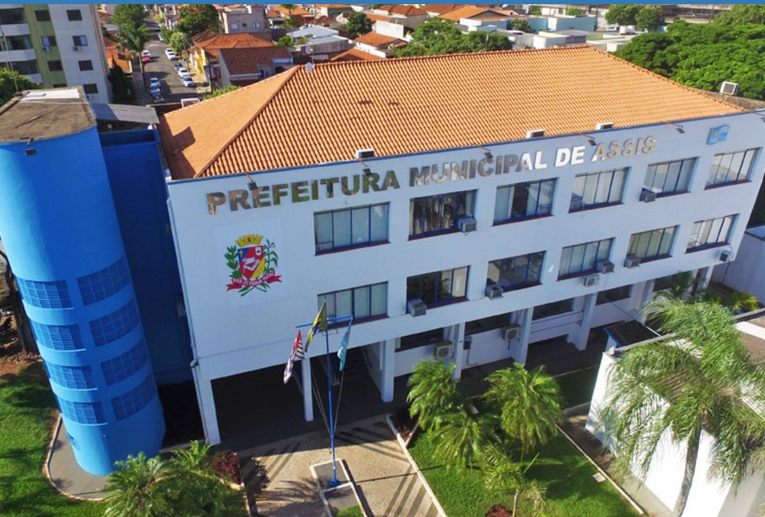 Assis/SP, vista área da prefeitura