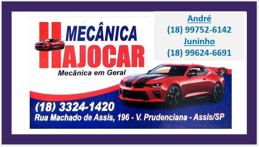 Mecânica HAJOCAR - Rua Machado de Assis, 196, Vila Prudenciana, Assis/SP