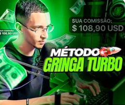 Método Gringa Turbo é um treinamento completo, juntamente com uma comunidade, para todos os que desejam começar a faturar milhares de reais com as áreas que mais crescem no mercado digital diretamente do conforto do seu quarto.